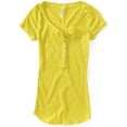 thumbnail image 1 of Aeropostale Womens 7 Aero Henley Shirt, Amarillo, X-Large Aeropostale henley, 1 of 1
