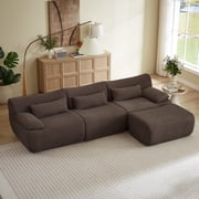 L Sofa, Cloud Boneless Couches for Living Room, Modern Modular Sectional Sofa, Oversized