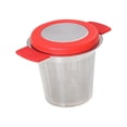 thumbnail image 1 of Colador Infusor de té, colador de té de hojas sueltas, accesorios, cesta de filtro de té de malla práctica, Infusor de té para Hotel, sala de té y Rojo, 1 of 9