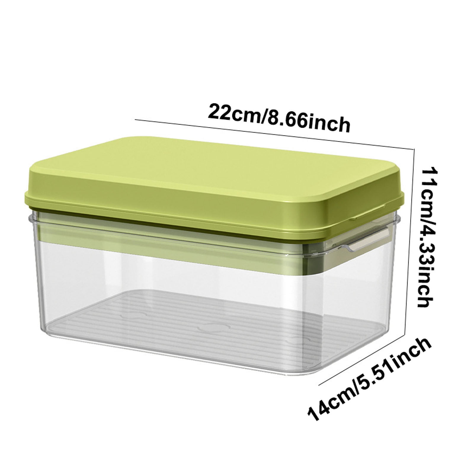 Ice Cube Tray with Storage Box & Lid, 32-Cavity Easy Release Ice Mold for Freezer, Stackable Ice Container for