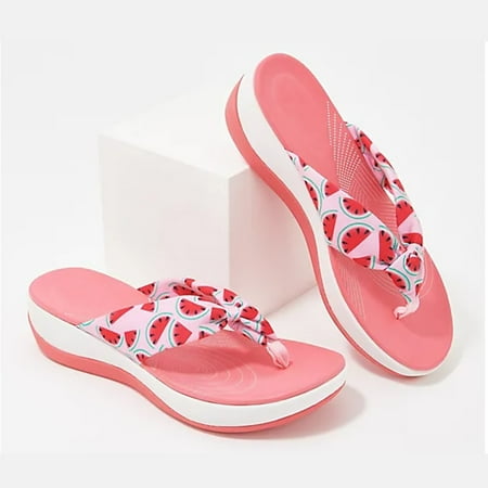 

EQWLJWE 2021 Flip Flops Summer New Style Thick-soled Soft-soled Casual Women s Slippers Women s Slippers Holiday Clearance