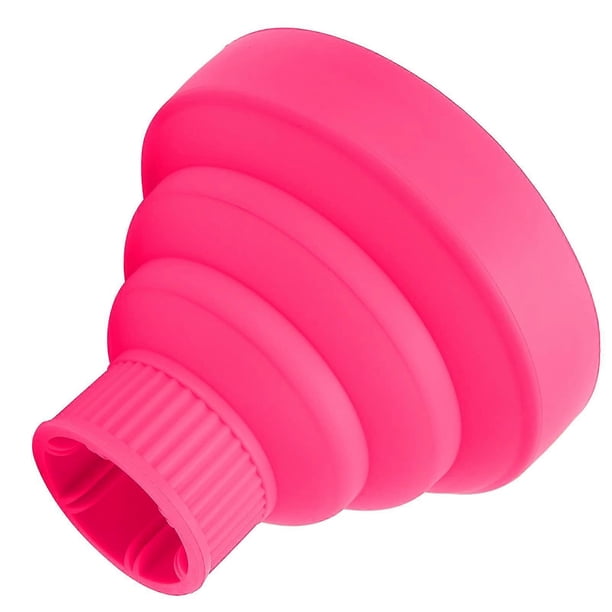 Difusor universal para secador de pelo rizado, diseño plegable de silicona, realza la definición de los rizos.