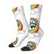thumbnail image 4 of Calcetines de moda para hombre con diseño de pandas, surf, arcoíris, puntadas, largos, para parejas, talla 37-45, 4 of 5