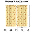 thumbnail image 2 of Mushroom Curtains-Blackout Curtains Bedroom Decor Living Room Darkening Grommet Window Drapes 2 Panels Set 42x84 inch, 2 of 2