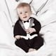 thumbnail image 3 of Bebé Bebé Niño Traje Formal Esmoquin Mameluco Boda Fiesta Mono Ropa 18-24 Meses, 3 of 5