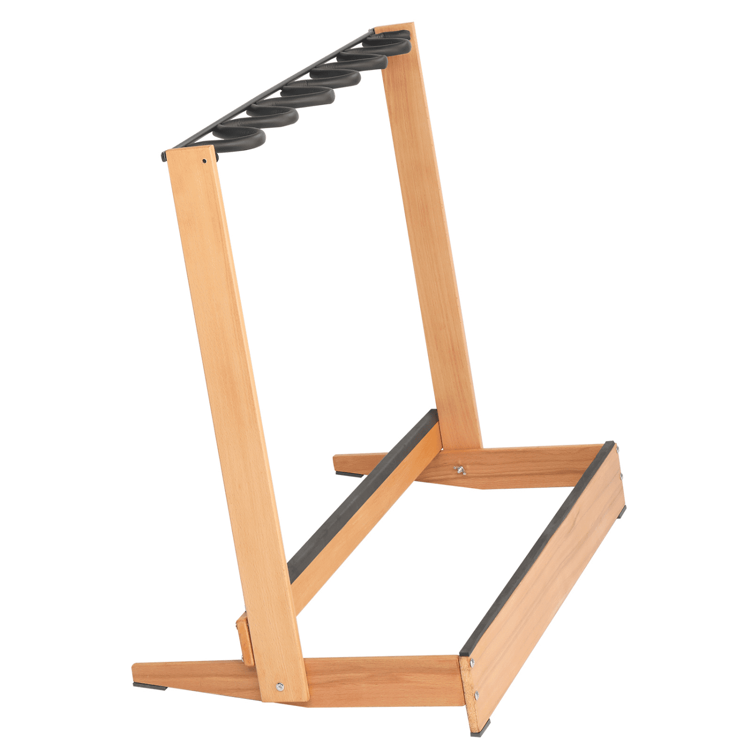Hassch Hardwood Guitar Rack, Folding Instrument Rack Holder for Home Music Studio, Natural