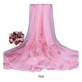 thumbnail image 4 of Qarigey Mantón largo bellamente diseñado para una apariencia elegante y sofisticada Bufanda de gasa para la noche Mantón Accesorios de disfraces rosa, 4 of 6