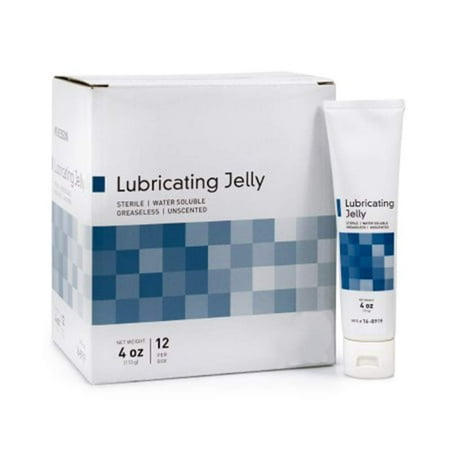 72 Tubes of Lubricating Jelly. 4 oz. in a Tube. Lubricant Jelly for Medical procedures. Latex-Free. Sterile, Water Soluble, greaseless,