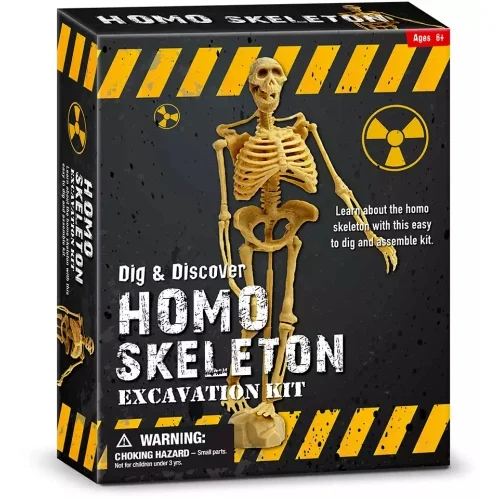 Piano Potato Homo Skeleton Excavation Kit for Kids, Human Skeleton Model Dig & Assemble STEM Toy, Archaeology Anatomy Gift for Boys & Girls Ages 6 