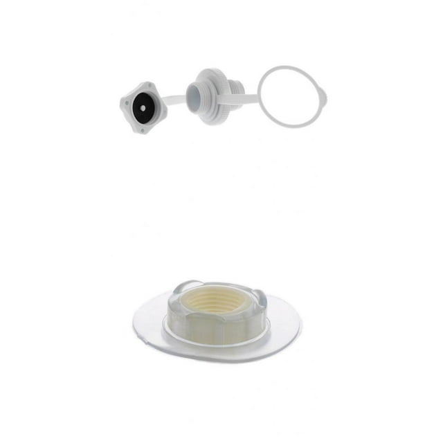 koolsoo Air Valve Adapter+Air Valve Pedestal Base for Canoe Fishing Dinghy Pool Raft