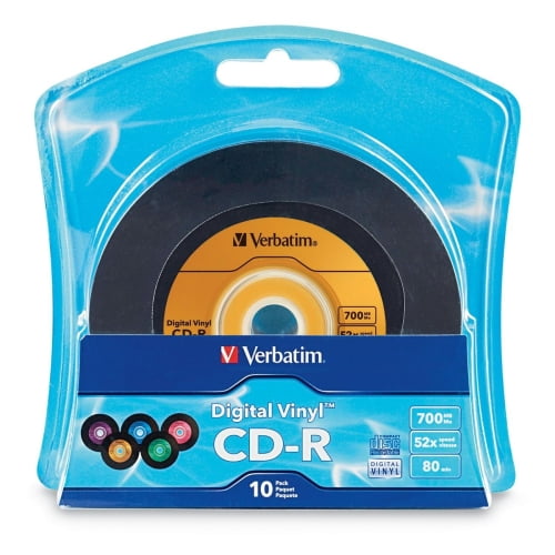 Verbatim 96858 Verbatim Digital Vinyl 52x CDR Media 700MB 120mm