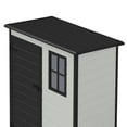 thumbnail image 3 of Uforic 5x3ft Resin Outdoor Storage Shed,Waterproof Garden Tool Storage with Window, Lockable Outside Storage for Patio,Lawn,Backyard, 3 of 8