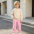 thumbnail image 5 of Bovxnpu Boys Sweatpants School Sports Pants Kids Comfortable Cargo Sweatpants Elastic Waist Trousers, 5 of 9