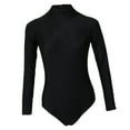 thumbnail image 1 of Trajes de baño de una pieza de mujer Zip Back Rashguard manga larga trajes de 2XL Zulema bodysuits de mujer, 1 of 8