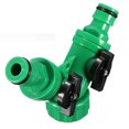 thumbnail image 4 of SPRING PARK Screw Hose Pipe Splitter Double Garden Hose Pipe Splitter Connector Adaptor Quick Turn Off Tap, 4 of 7