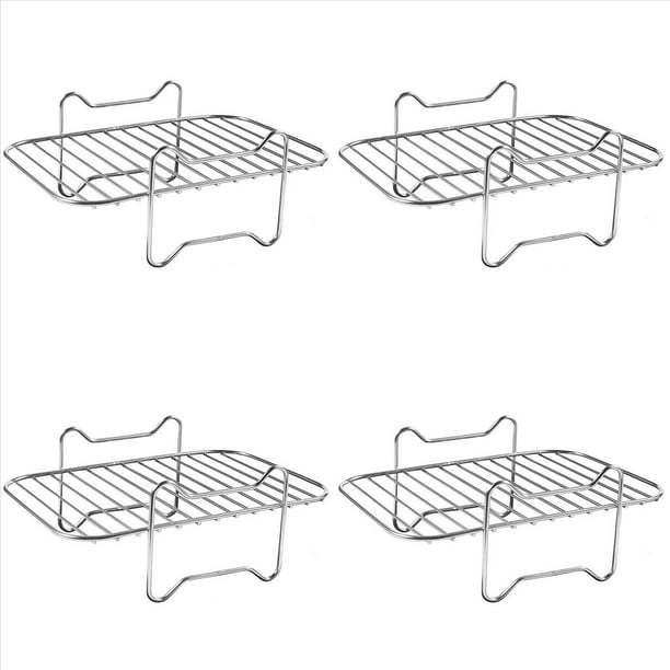 4X Estante de Freidora de Aire para Freidoras de Aire de Doble Cesta, Estante Deshidratador para Accesorios de Freidora de Aire Foodi DZ201 DZ401