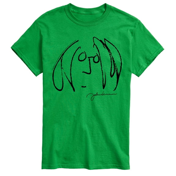 John Lennon - Line Drawing - Men's Short Sleeve Graphic T-Shirt