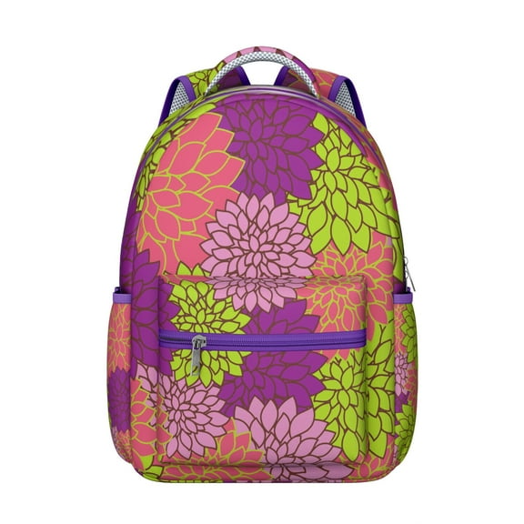 Chic Vintage Boho Backpack - Tribal Print 17" Laptop Bag, Roomy College Daypack, Durable Oxford Fabric, Perfect for Dorm, Library & Travel