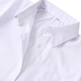 thumbnail image 4 of Atogsazn Children's Boys Cotton Shirts Kids Casual Button Long Sleeve Shirt Fashion Solid Color Clothes White 14-16 Years on Clearance, 4 of 7