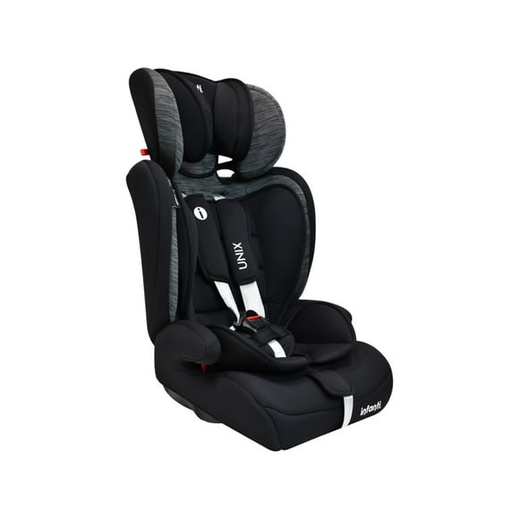 Autoasiento Infanti Unix Gris Grupo 1, 2, 3 Convertible A Booster