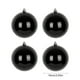 thumbnail image 3 of Juego de 4 Adornos Navideños Negros para Árbol | Bolas Decorativas de Plástico de 10 Cm para Decorar El Árbol y La Corona Navideña | Incluye Asa para Colgar, Apto para Uso Interior y Exterior, 3 of 5