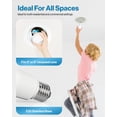 thumbnail image 4 of Paquete de 6 bombillas LED Sunco BR30 de 11 W (equivalente a 65 W), 6000 K, 4 of 7