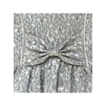 thumbnail image 5 of Girls Dress Gray Bow Tie Jacquard Fit And Flare Princess 8, 5 of 7