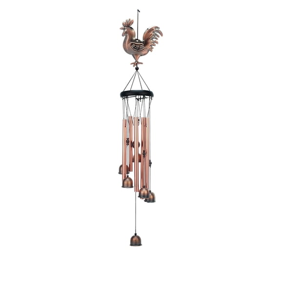 SLYNSHome Chicken Wind Chimes Outdoor Decor Chicken Gifts for Mom Rooster Birthday Gifts Metal Wind Chimes for Lawn, Porch, Patio, Garden