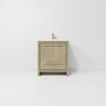 thumbnail image 5 of Lafarre 30 in W Rustic Acacia Bath Vanity, Cultured Marble Top and Gun Metal Faucet Set, 5 of 9