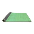 thumbnail image 2 of Ahgly Company Indoor Round Abstract Turquoise Blue Modern Area Rugs, 6' Round, 2 of 4