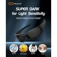 thumbnail image 4 of Bloomoak Polarized Sunglasses for Sensitive Eyes, Wrap Around, Super Black CAT 4, 4 of 7