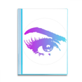 thumbnail image 1 of Partial Close Eyelashes Art Deco  Fashion Book Sheet Protectors Portfolio Binder Folder, 1 of 3