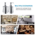 thumbnail image 2 of Stainless Steel Soap Dispenser, Rust Proof Soap Dispenser Kitchen Sink Bathroom Countertop Hand Soap & Liquid Bottle Dish Lotion Shampoo Pump, 350ML, 2 of 6