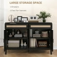 thumbnail image 4 of HOMCOM 53" Sideboard Buffet Cabinet with Storage Drawers and Doors, Black, 4 of 10