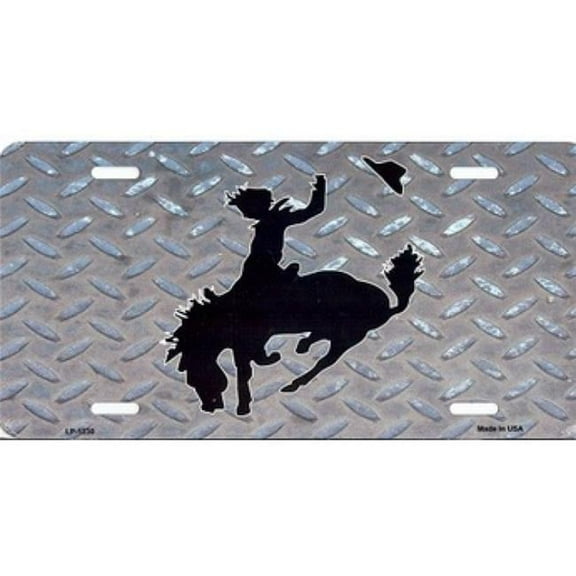Buckin Bronco License Plate