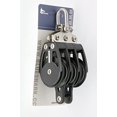 thumbnail image 2 of BLUESHARK 38mm Fixed Triple Becket Aluminum Sailing Block Choose Quantity (2-Pack) 2257, 2 of 3