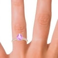 thumbnail image 5 of 2.30 Carat Pear Cut Pink Sapphire Gemstone Beautiful Proposal Ring for Women Solid 14K Yellow Gold Size 9 by Diamond-Capitals, 5 of 8