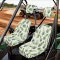 thumbnail image 2 of KUIFORTI Green Leaf UTV Seat Covers Anti-Slip Seats Cover with Headrest Covers Rhino Seat Cover Set(4 PCS) Water-Resistant for Yamaha Rhino 700 660 450 2004-2021, 2 of 7