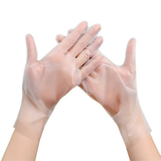 100PCS Disposable TPE Gloves Thicken Transparent Food Grade For Kitchen Baking Cooking CleaningS - Walmart.ca
