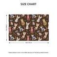 thumbnail image 4 of Placemats Set Of 4 / 6, Artsy Cute Painted Cats Placemats For Dining Table Indoor/Outdoors Heat Resistant Washable Placemats 18" X 12", 4 of 8