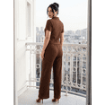 thumbnail image 3 of Conjunto Mujer 2 Piezas Blusa y Pantalón | Set Casual Elegante Texturizado | Blusa con Cierre y Cuello, 3 of 5