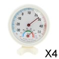 thumbnail image 1 of 4xRound Mini Interior Analógico Temperatura Humedad Medidor Termómetro Higrómetro, 1 of 10