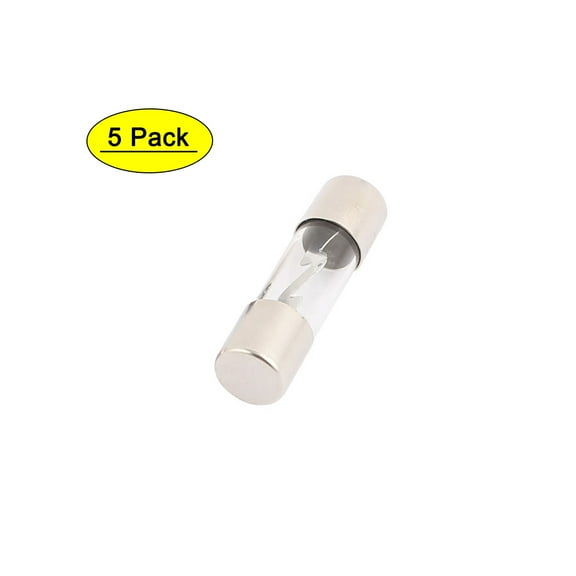 5 Pcs Standard Glass Car Audio Power Wire AGU Fuses 30A 38mm x 10mm