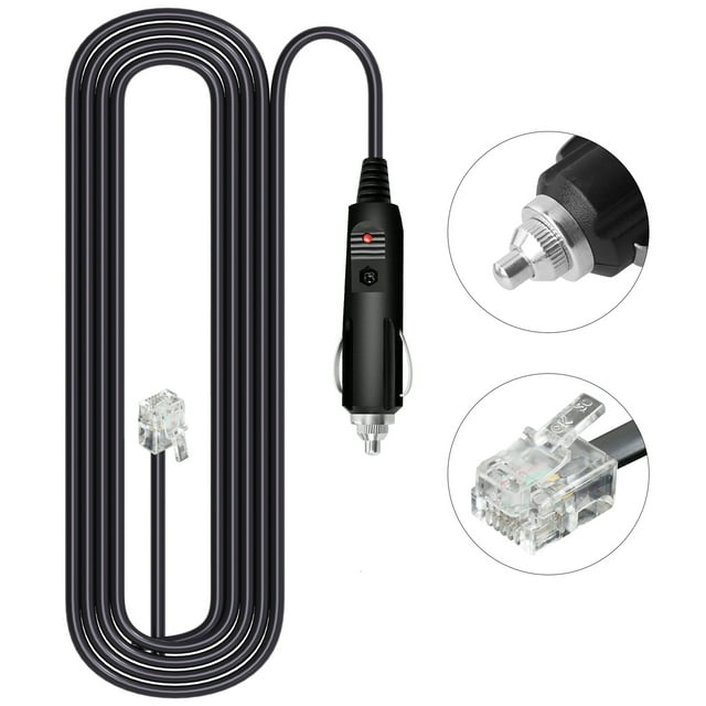 Radar Straight Power Cord Compatible with Escort & Beltronics Radar