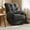 Dark Gray, variant on LITVZ Comfy Manual Recliner Chair for Adults, 165 Degree Lay Flat, Small Recliners for Small Spaces & Nursery, Wide Reading Chair