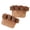 Dark brown, variant on Fitness Gym Grip Pad Hand Grip Protector Weight Lifting Gym Grip Pad 4 Finger Gym Workout Gloves for Weightlifting