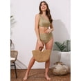 thumbnail image 5 of DARING DIVA Women's 2 Piece One Shoulder Elegant Bikini Sets XL Khaki, 5 of 6