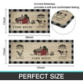 thumbnail image 3 of Farmhouse Kitchen Rugs Set of 2, Farm Rooster Cow Kitchen Mat Washable Non-Slip Floor Mat, Home Kitchen Decor Indoor Carpet 17"x47"+17"x30", 3 of 6