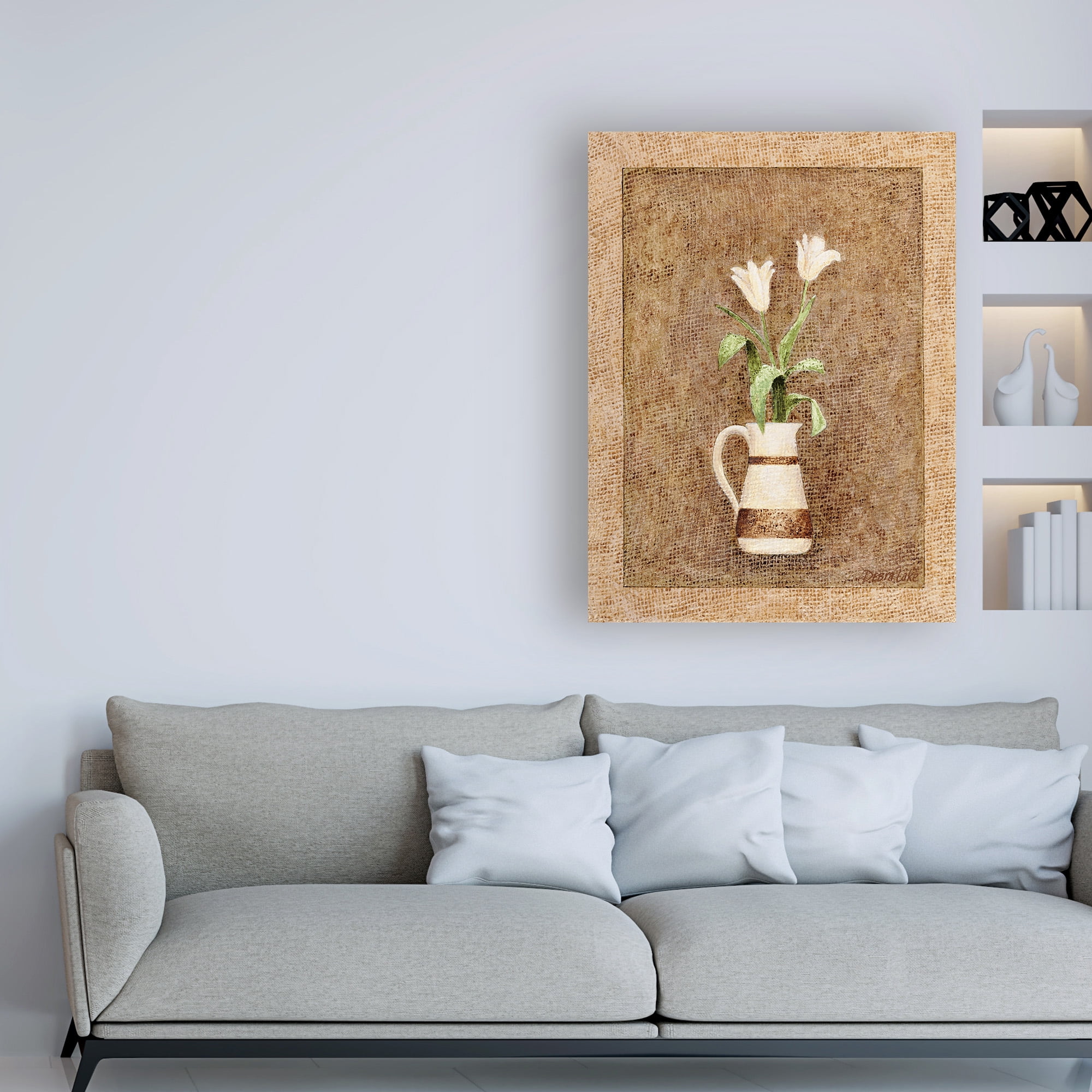 Trademark Fine Art 'Flowers in a Vase' Canvas Art by Debra Lake