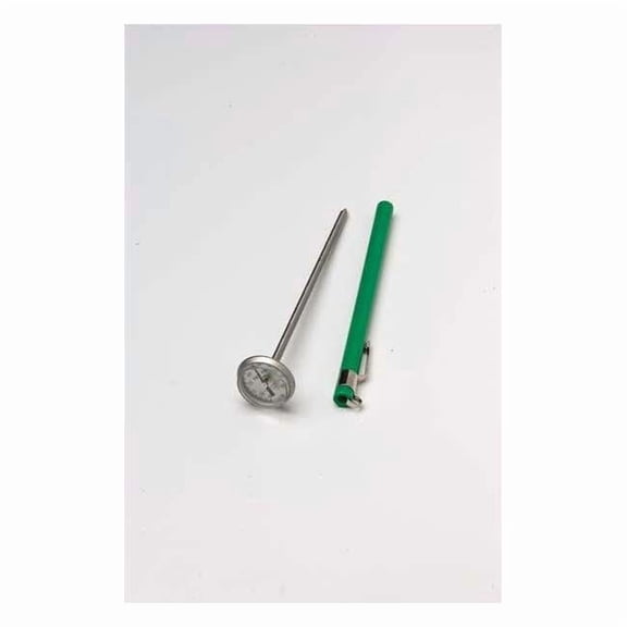 5" Stem Analog Dial Pocket Thermometer, -40 Degrees to 160 Degrees F